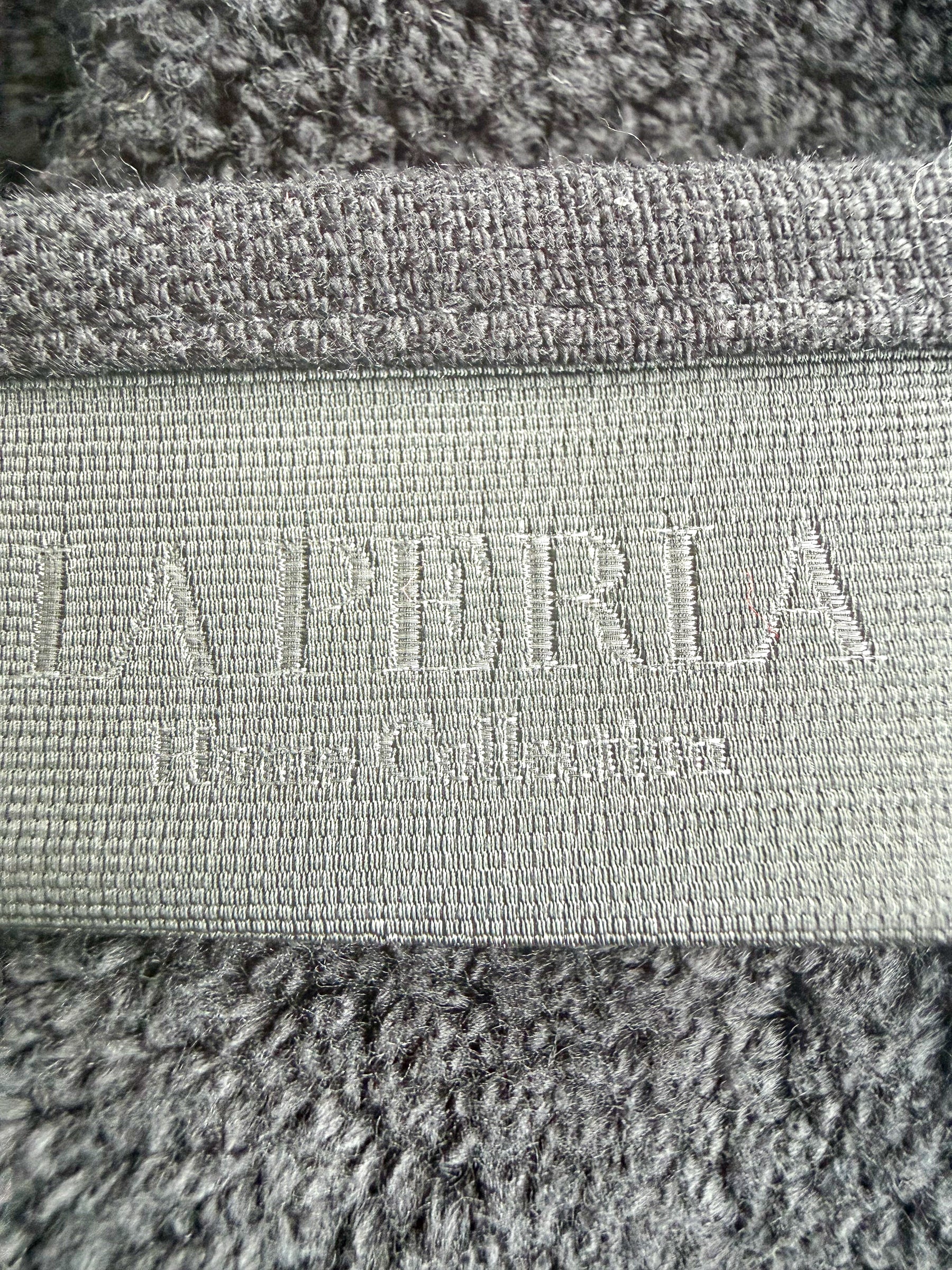 La Perla Black Towel Gold Lace Trim Towel