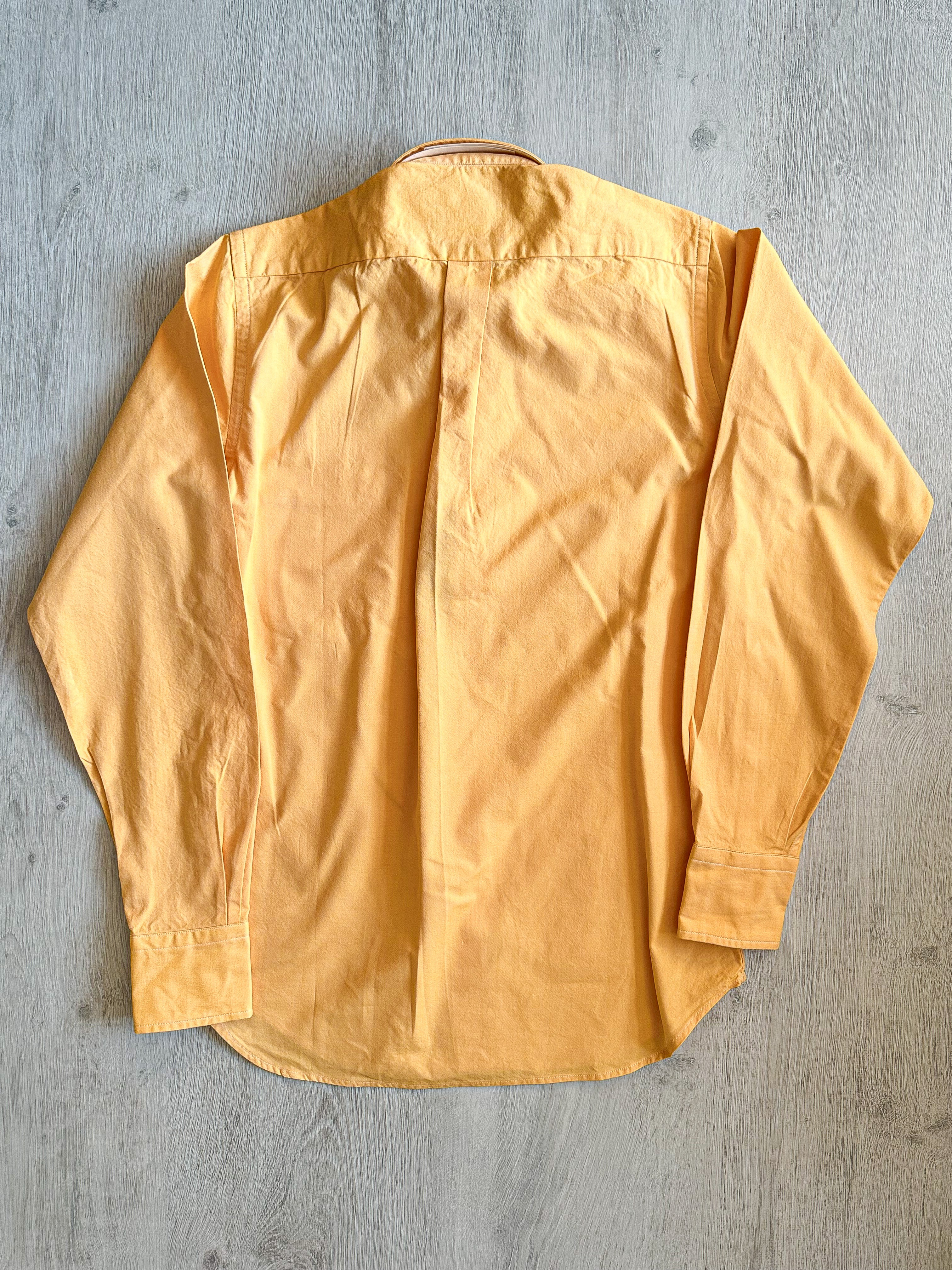 Drake's Oxford Cloth Button Down Shirt In Sunshine Yellow - House Of Huntington