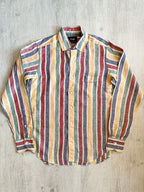 Drake's Striped Linen Slim Fit Shirt - House Of Huntington