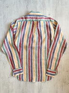Drake's Striped Linen Slim Fit Shirt - House Of Huntington