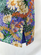 Nadine Merabi Purple Lyra All Over Floral Sequin Mini Dress