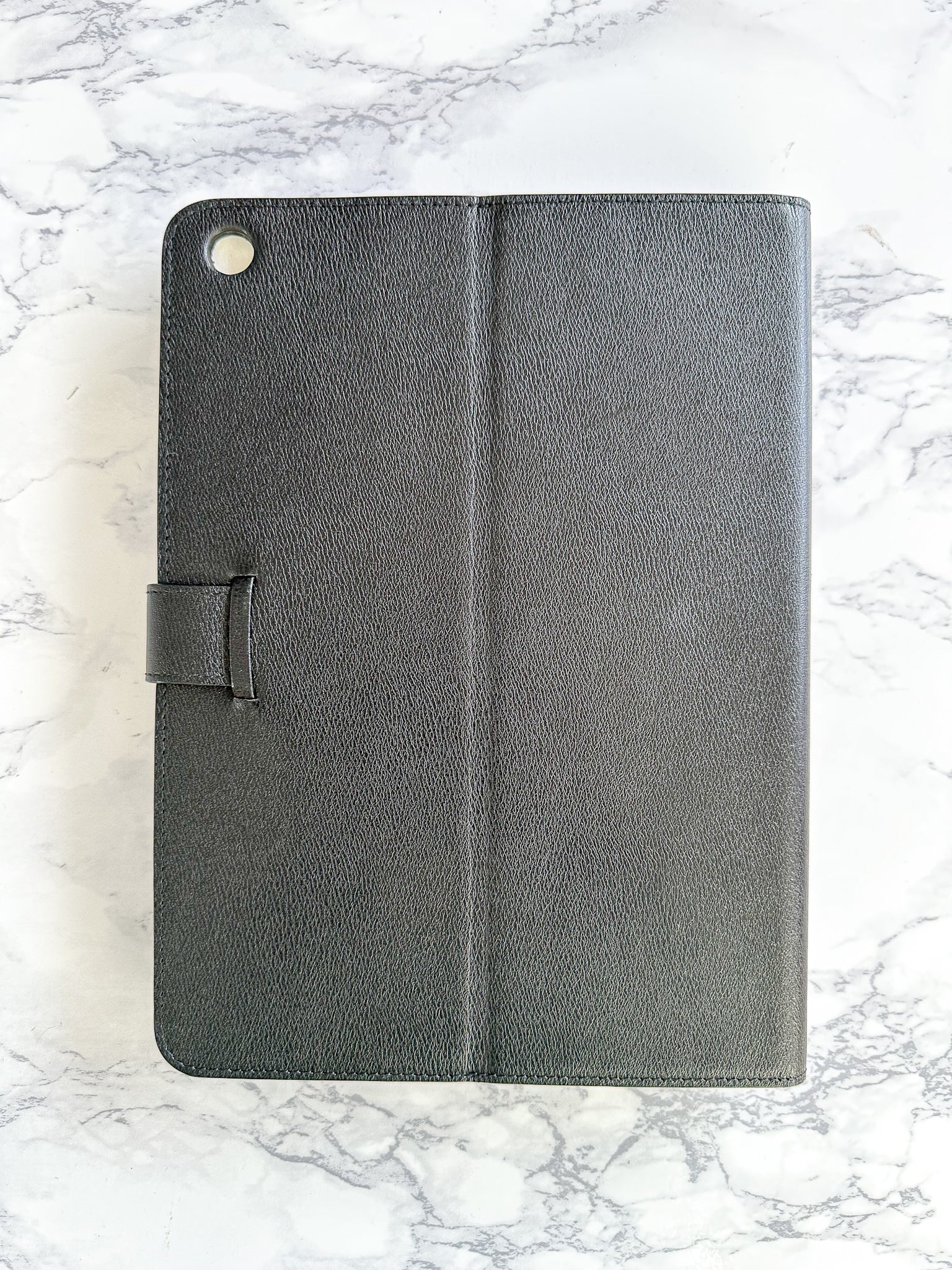 Smythson of Bond Street Black Leather Ipad Wallet Case
