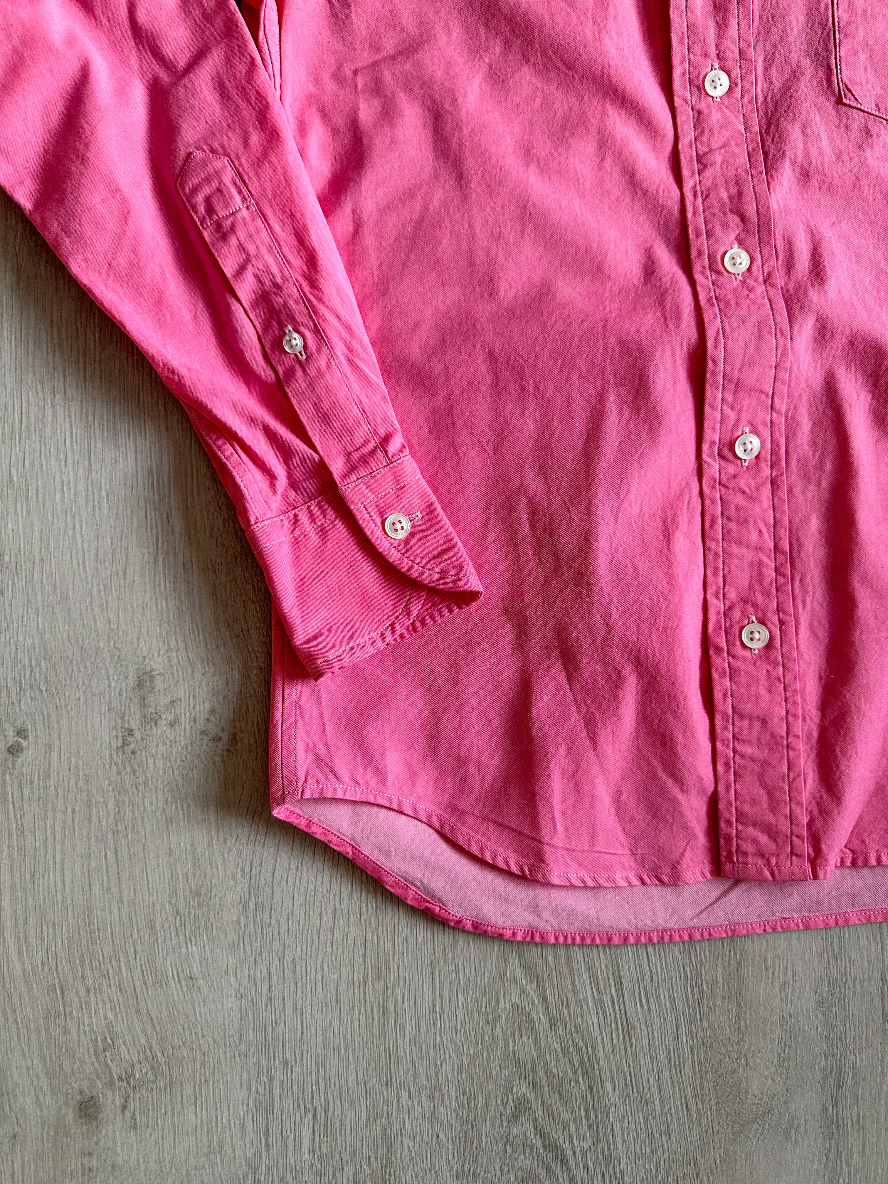 Drake's Pink Spread Collar Button Down Shirt - House Of Huntington