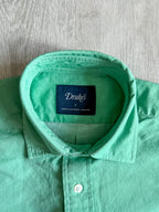 Drake's Oxford Cloth Button Down Shirt In Green - House Of Huntington