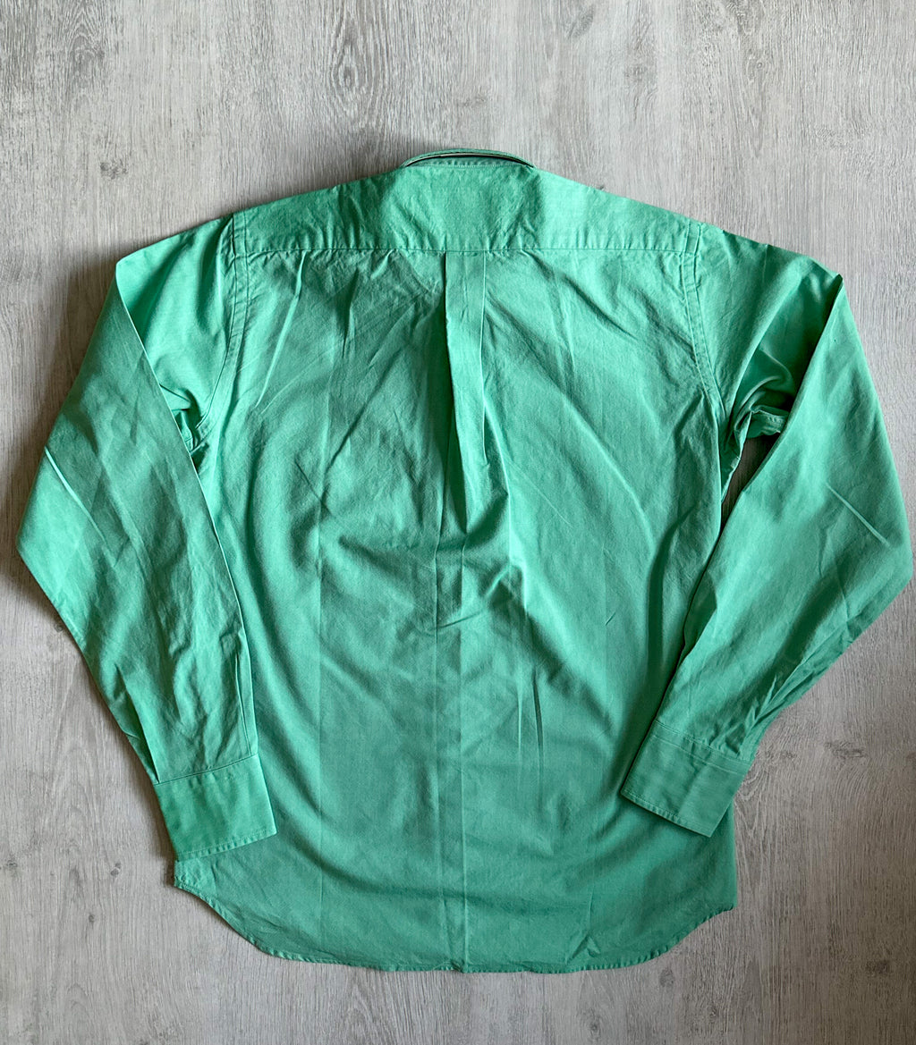 Drake's Oxford Cloth Button Down Shirt In Green - House Of Huntington