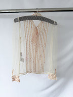 Red Valentino Bow Tie Sheer Floral Detail Blouse