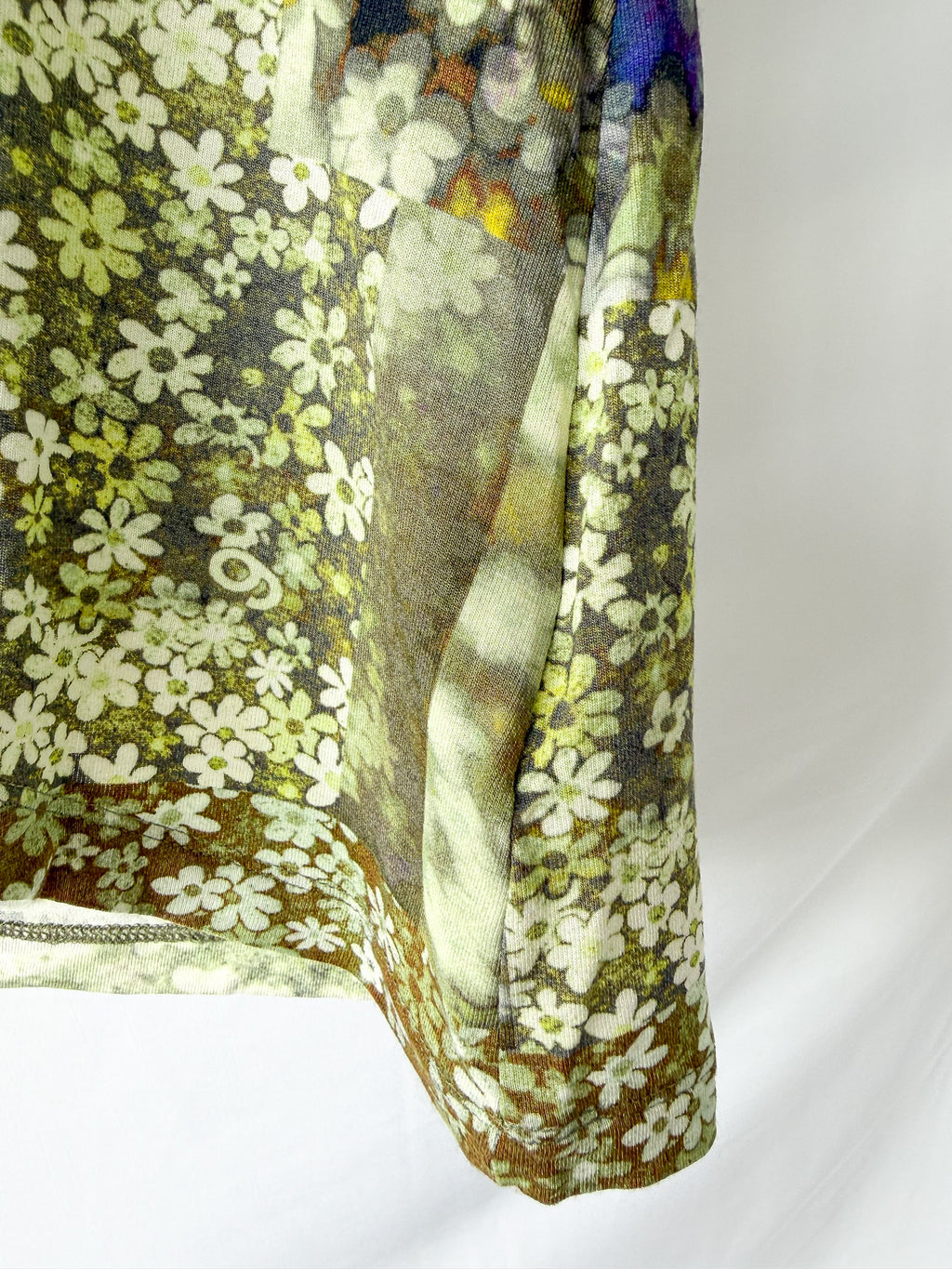 MM6 Maison Margiela Floral Print Scoop Neck T-shirt