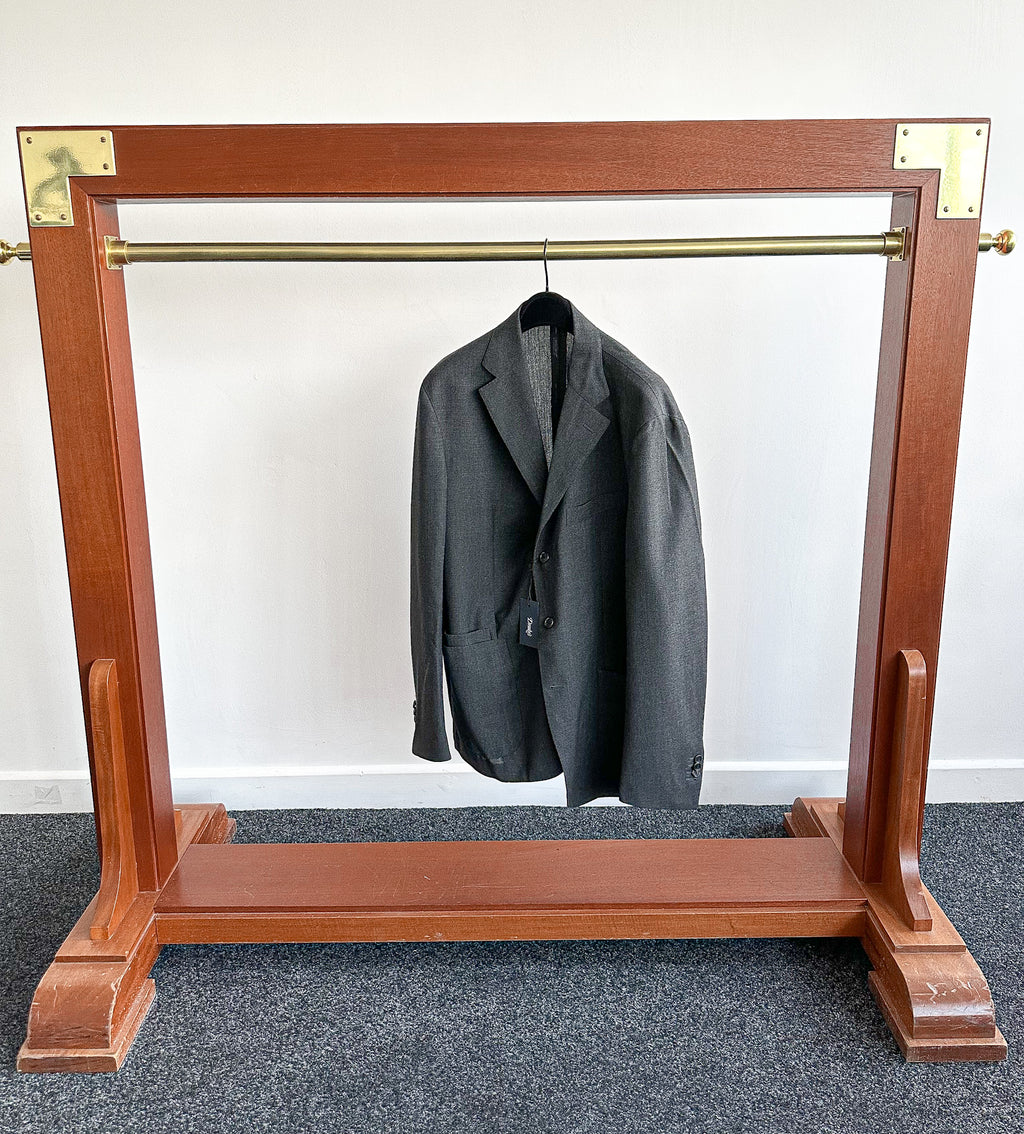 Drake's Thin Wool Grey Blazer ( Tropical Wool ) - House Of Huntington