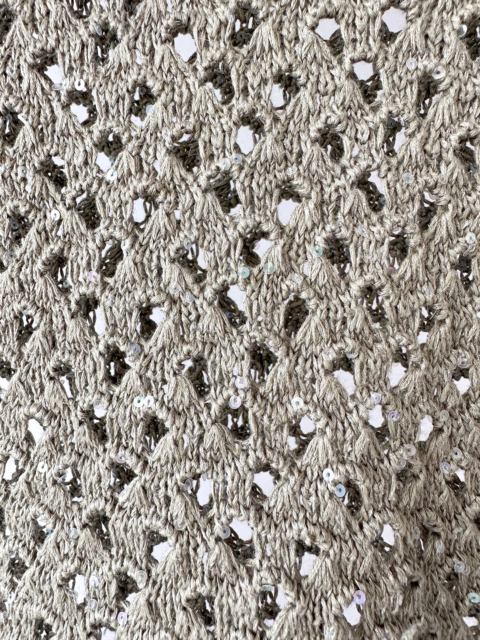 Brunello Cucinelli Green Crochet Open Knit Cotton Linen Silk Blend Dress