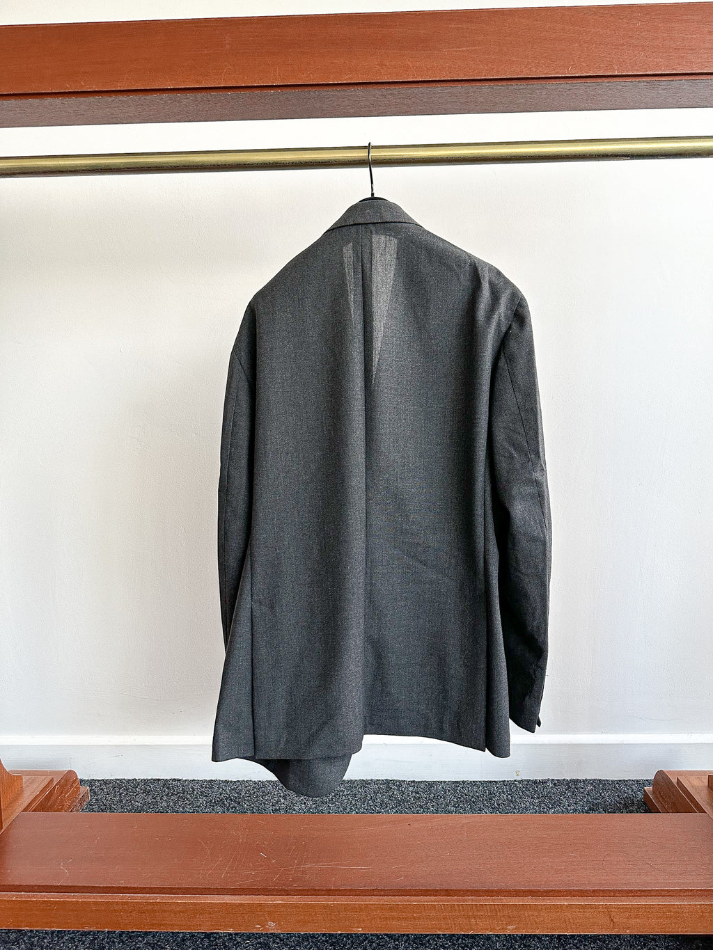 Drake's Thin Wool Grey Blazer ( Tropical Wool ) - House Of Huntington