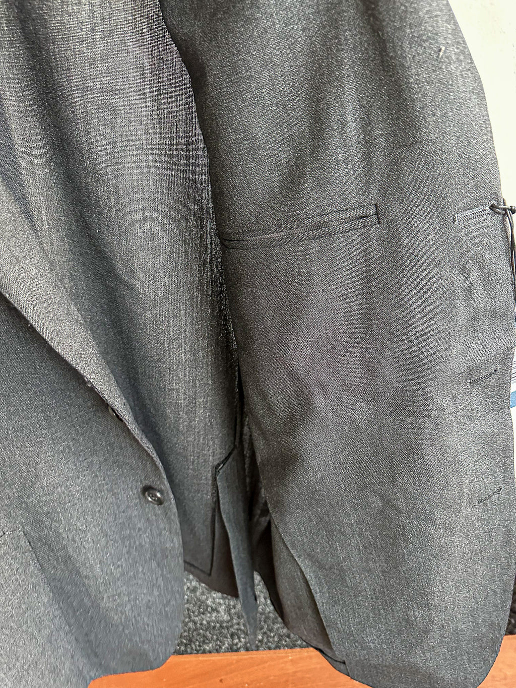 Drake's Thin Wool Grey Blazer ( Tropical Wool ) - House Of Huntington