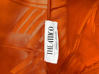 The Attico Orange Becky Halterneck Satin Mini Dress