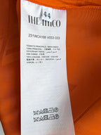 The Attico Orange Becky Halterneck Satin Mini Dress