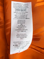 The Attico Orange Becky Halterneck Satin Mini Dress