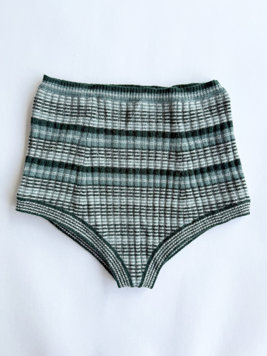 Maison Margiela Striped Knitted Micro Mini Shorts