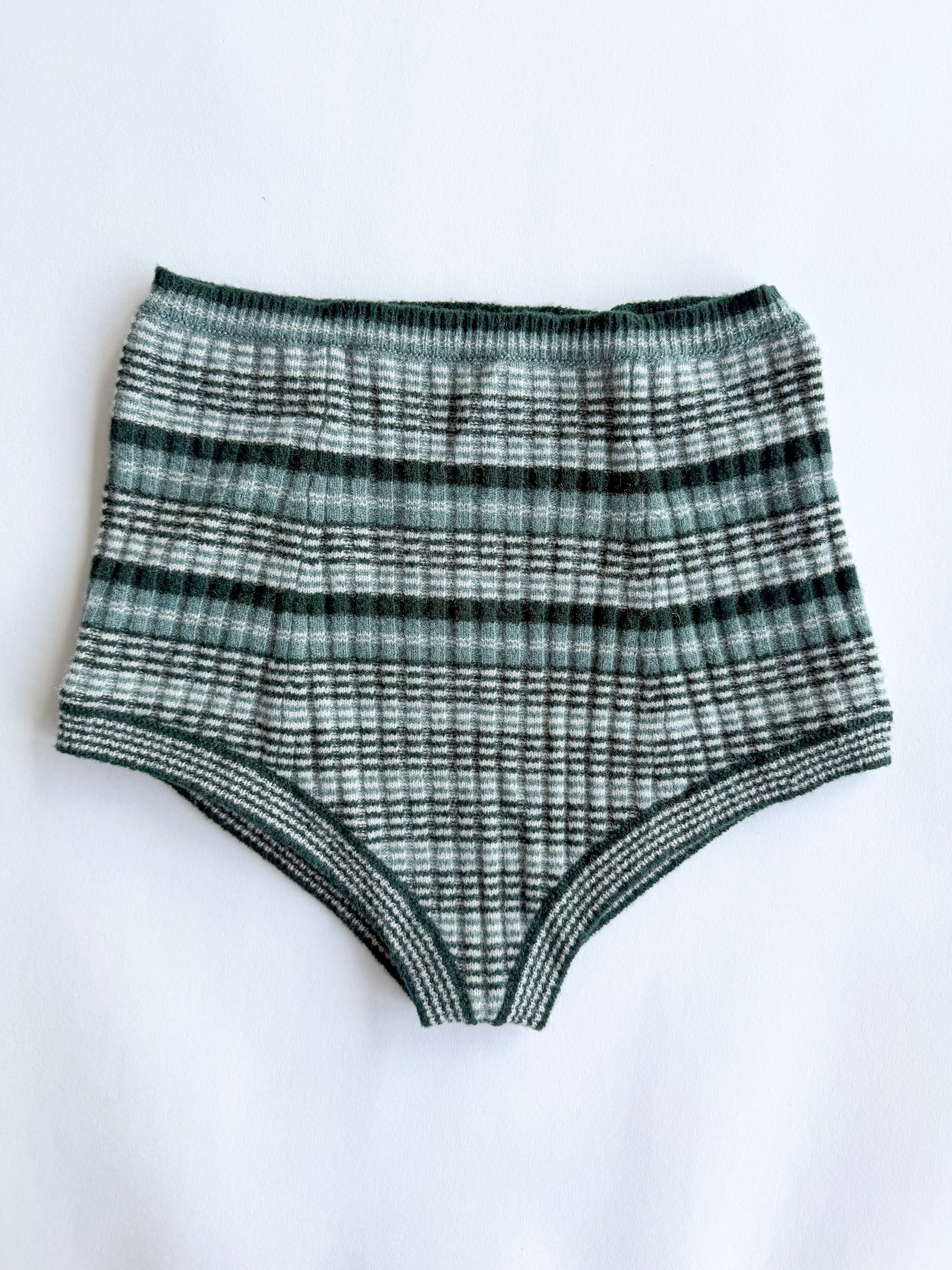 Maison Margiela Striped Knitted Micro Mini Shorts