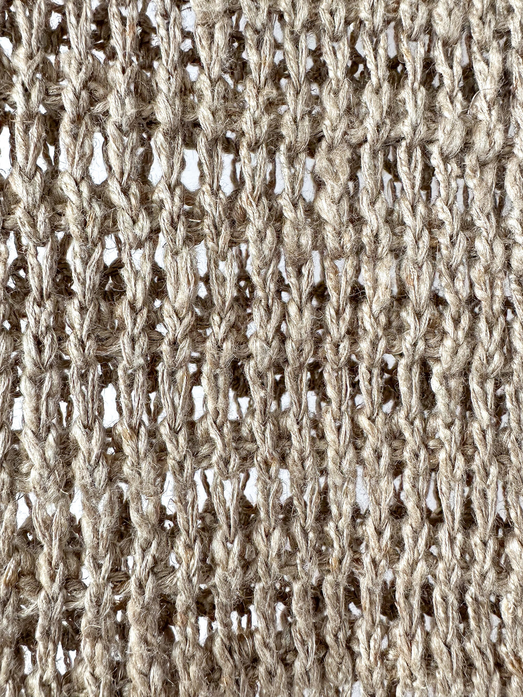 Brunello Cucinelli Beige Crochet Open Knit Linen Silk Blend Sleeveless Midi Dress