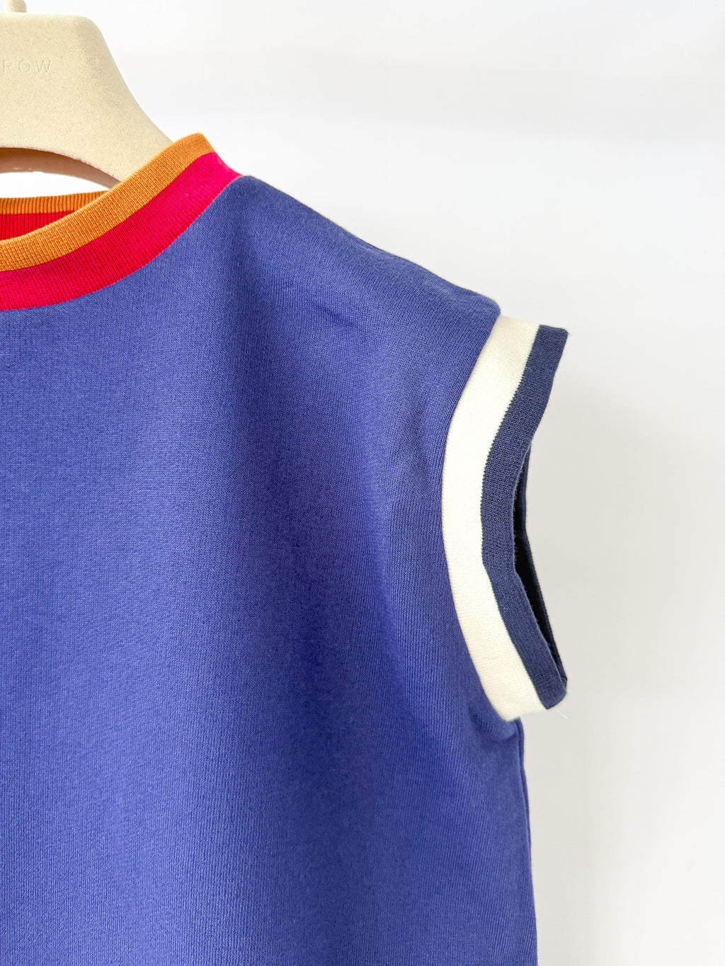 Marni Purple Multicolour Detail Sleeveless Sweatshirt