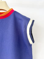 Marni Purple Multicolour Detail Sleeveless Sweatshirt