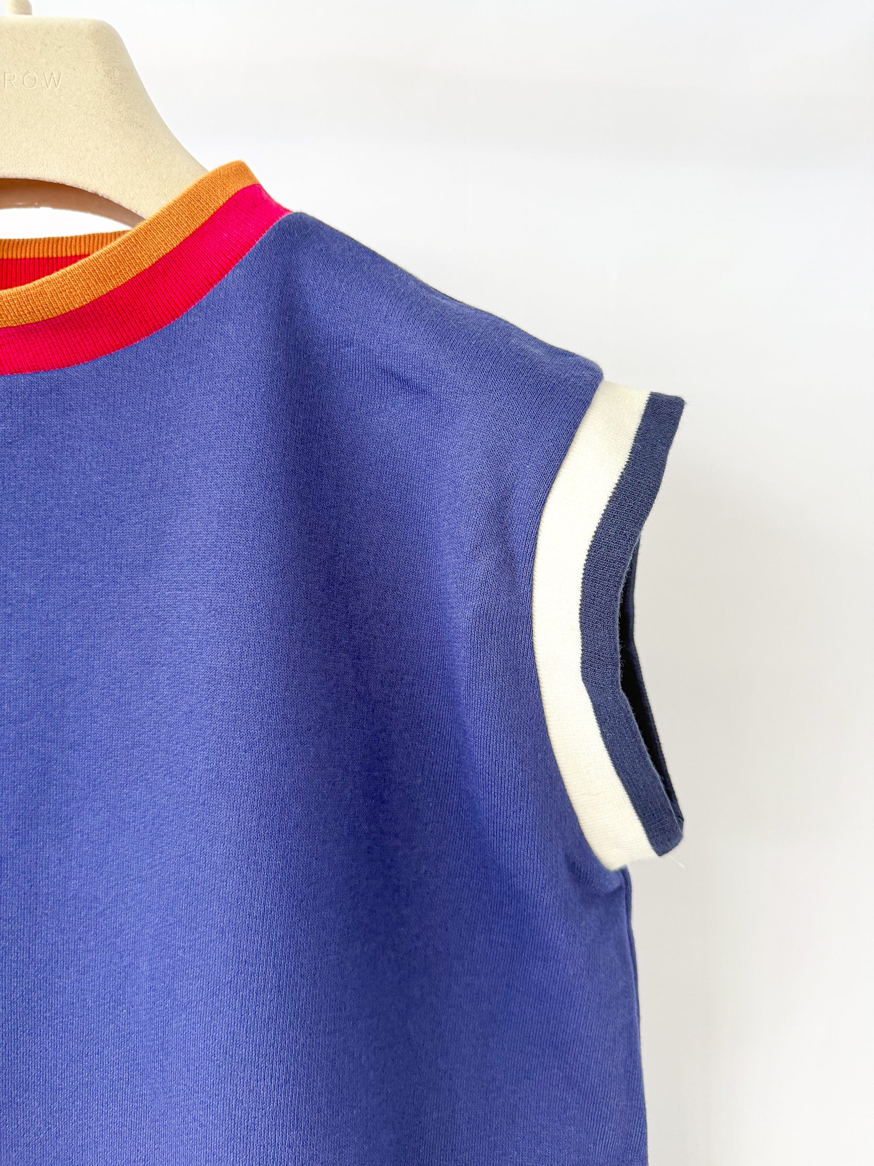 Marni Purple Multicolour Detail Sleeveless Sweatshirt