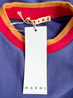 Marni Purple Multicolour Detail Sleeveless Sweatshirt