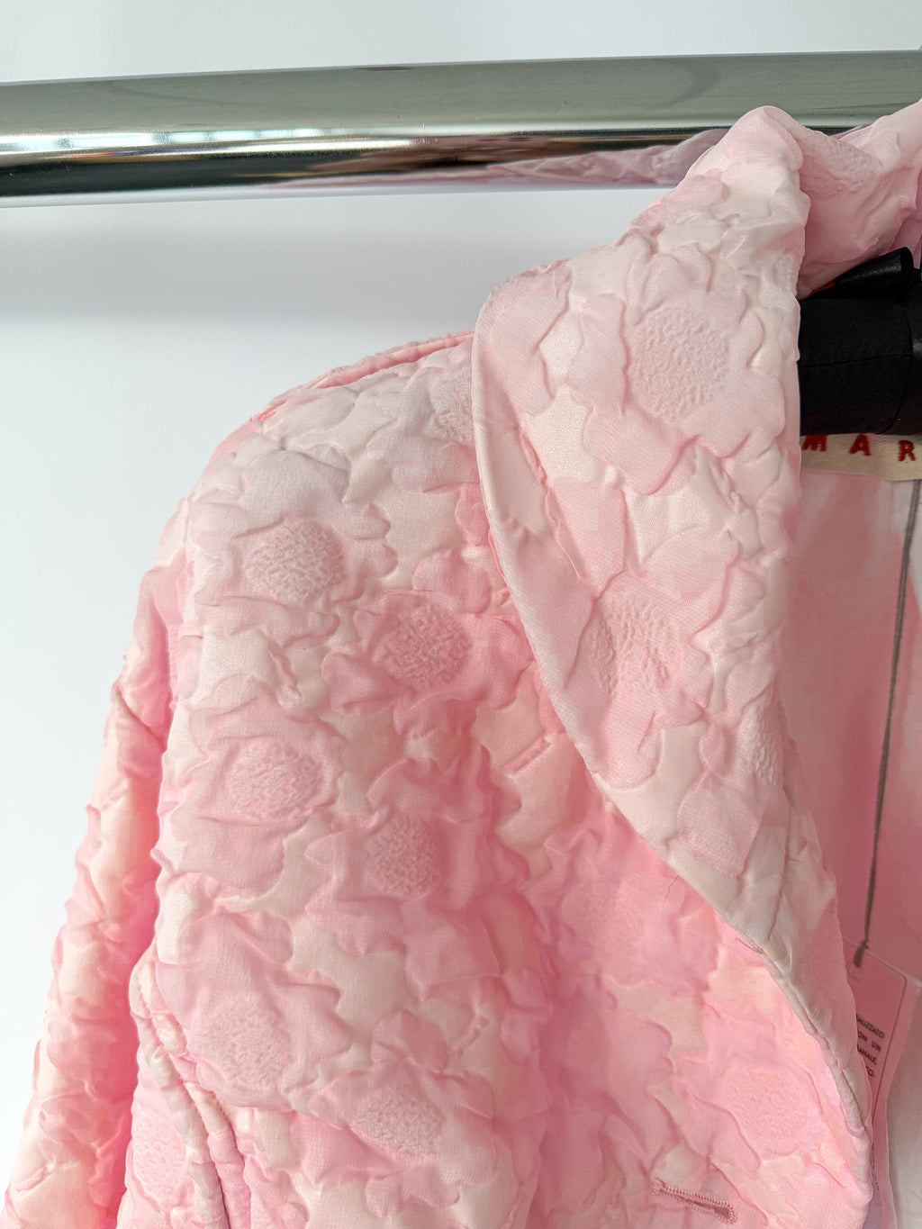 Marni Pink Floral Jacquard Quilted Jacket (IMPERFECT)