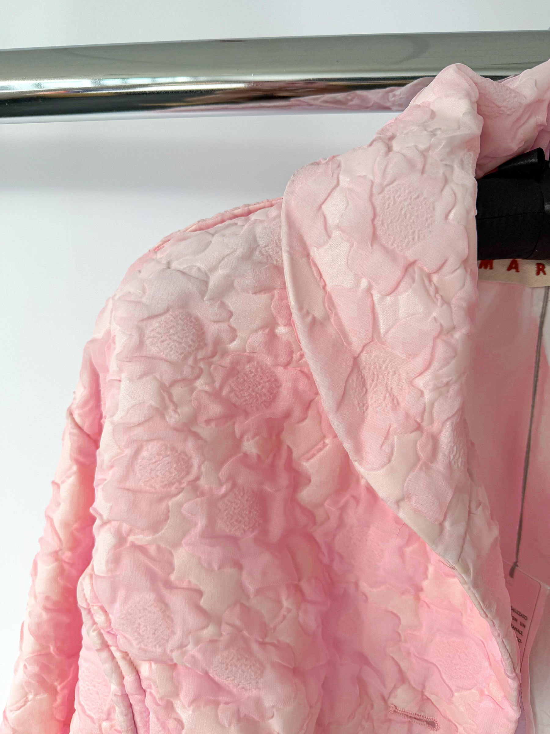 Marni Pink Floral Jacquard Quilted Jacket (IMPERFECT)
