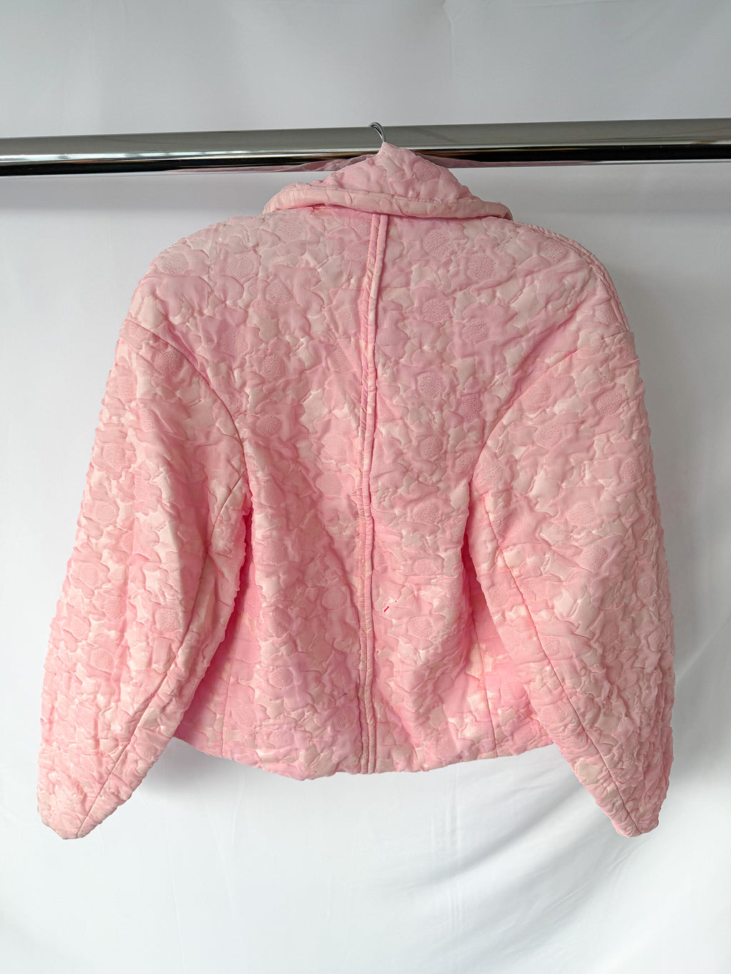 Marni Pink Floral Jacquard Quilted Jacket (IMPERFECT)