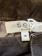 Sea New York Brown Suede Leather A-line Skirt - House Of Huntington