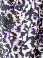 Balenciaga Purple Leopard Print Sleeveless Blouse