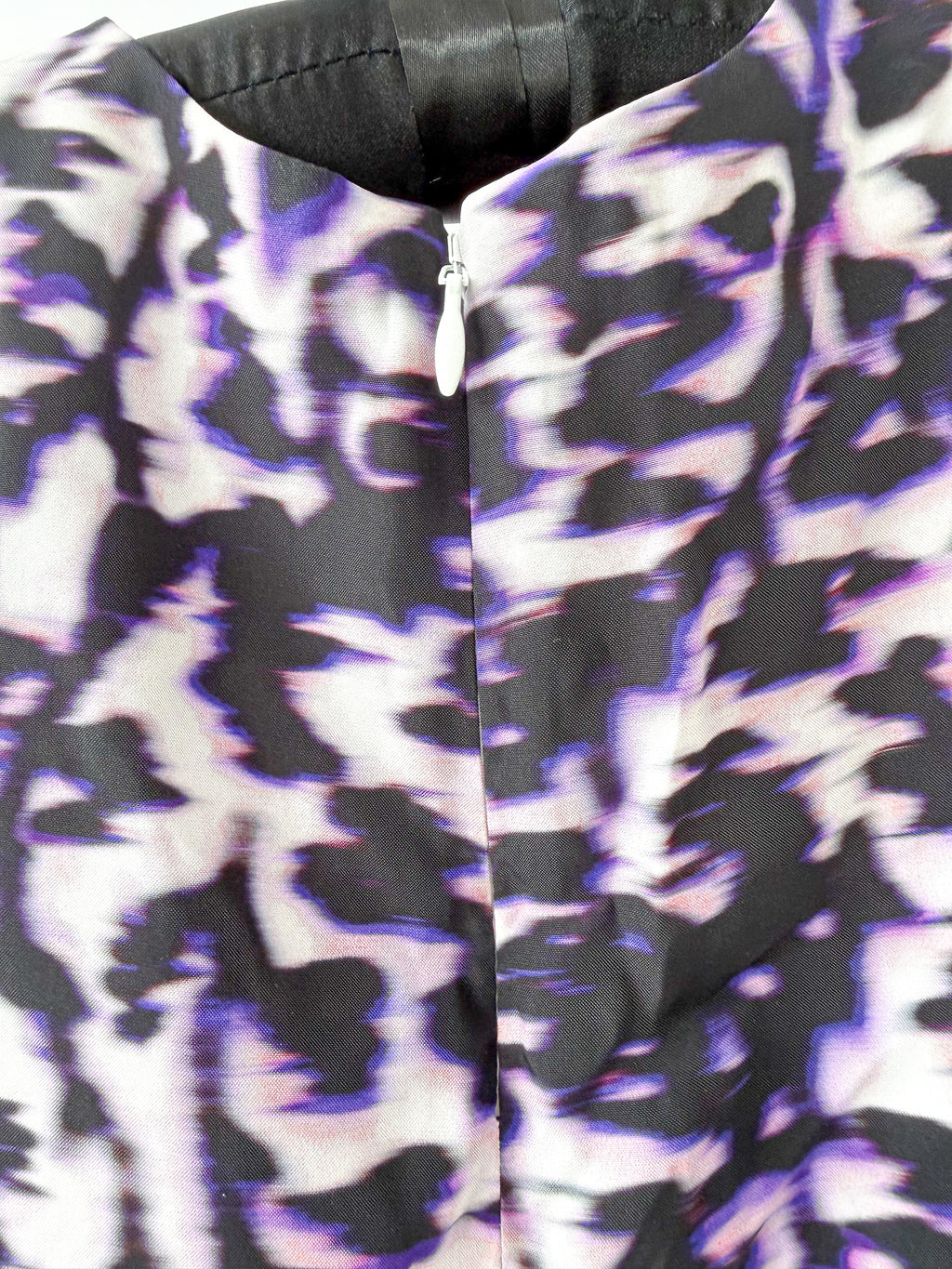 Balenciaga Purple Leopard Print Sleeveless Blouse