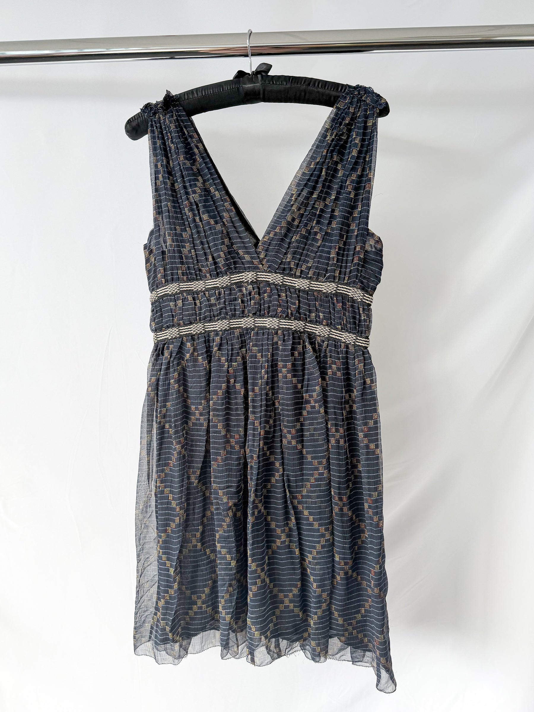 Isabel Marant Etoile Chiffon Sleeveless V-Neck Dress