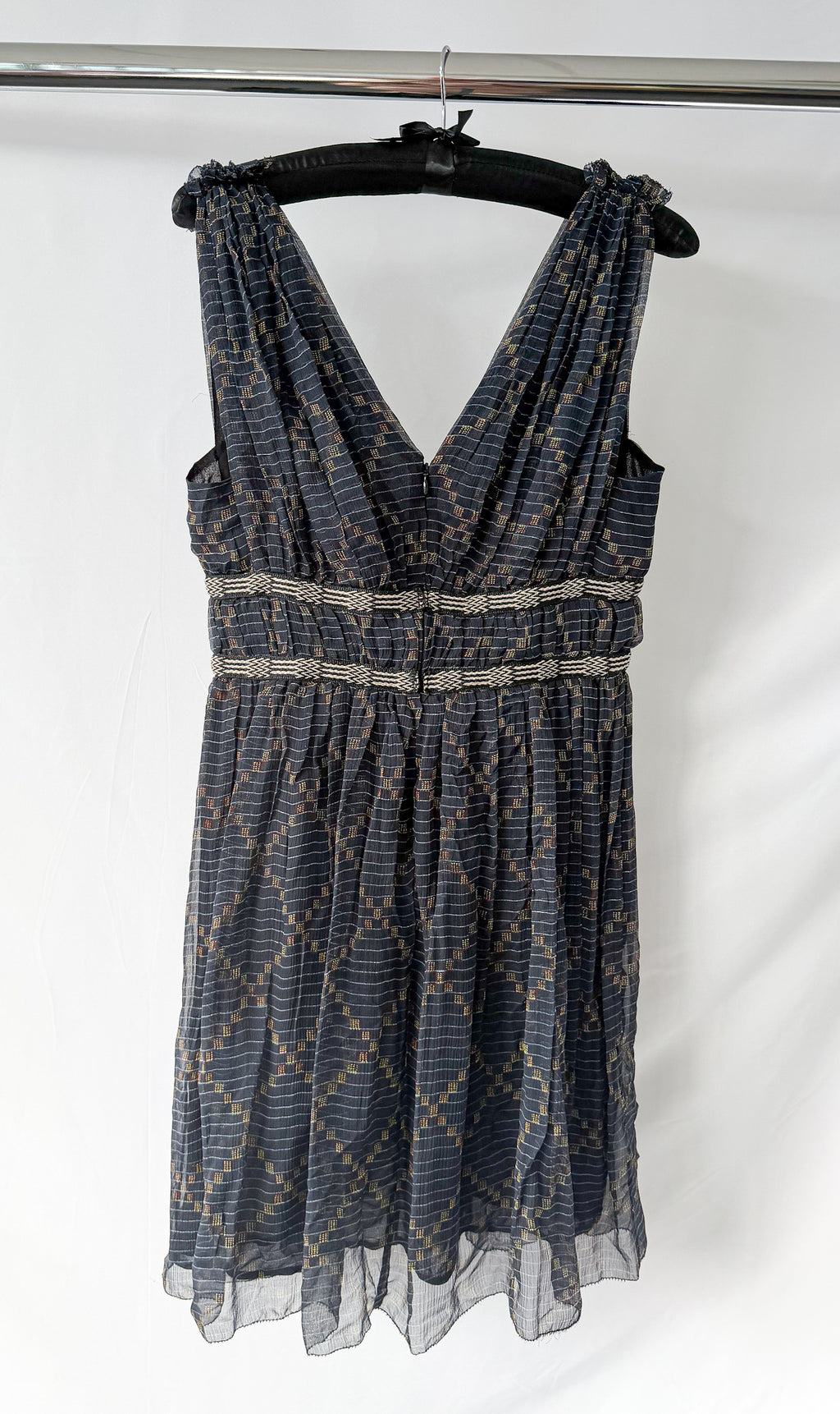 Isabel Marant Etoile Chiffon Sleeveless V-Neck Dress
