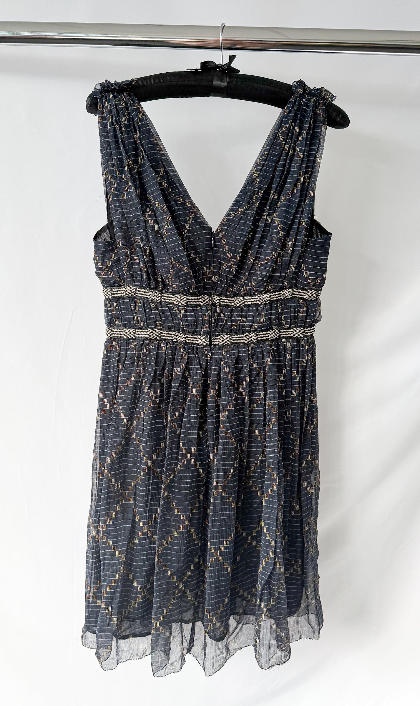 Isabel Marant Etoile Chiffon Sleeveless V-Neck Dress