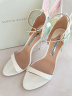 Sophia Webster Butterfly Soft Pastel Gradient Off-White Chiara Heeled Sandals