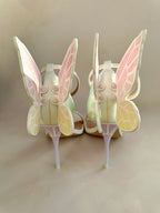 Sophia Webster Butterfly Soft Pastel Gradient Off-White Chiara Heeled Sandals