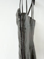 Versus Versace + Anthony Vaccarello Cutout Studded Leather Mini Dress