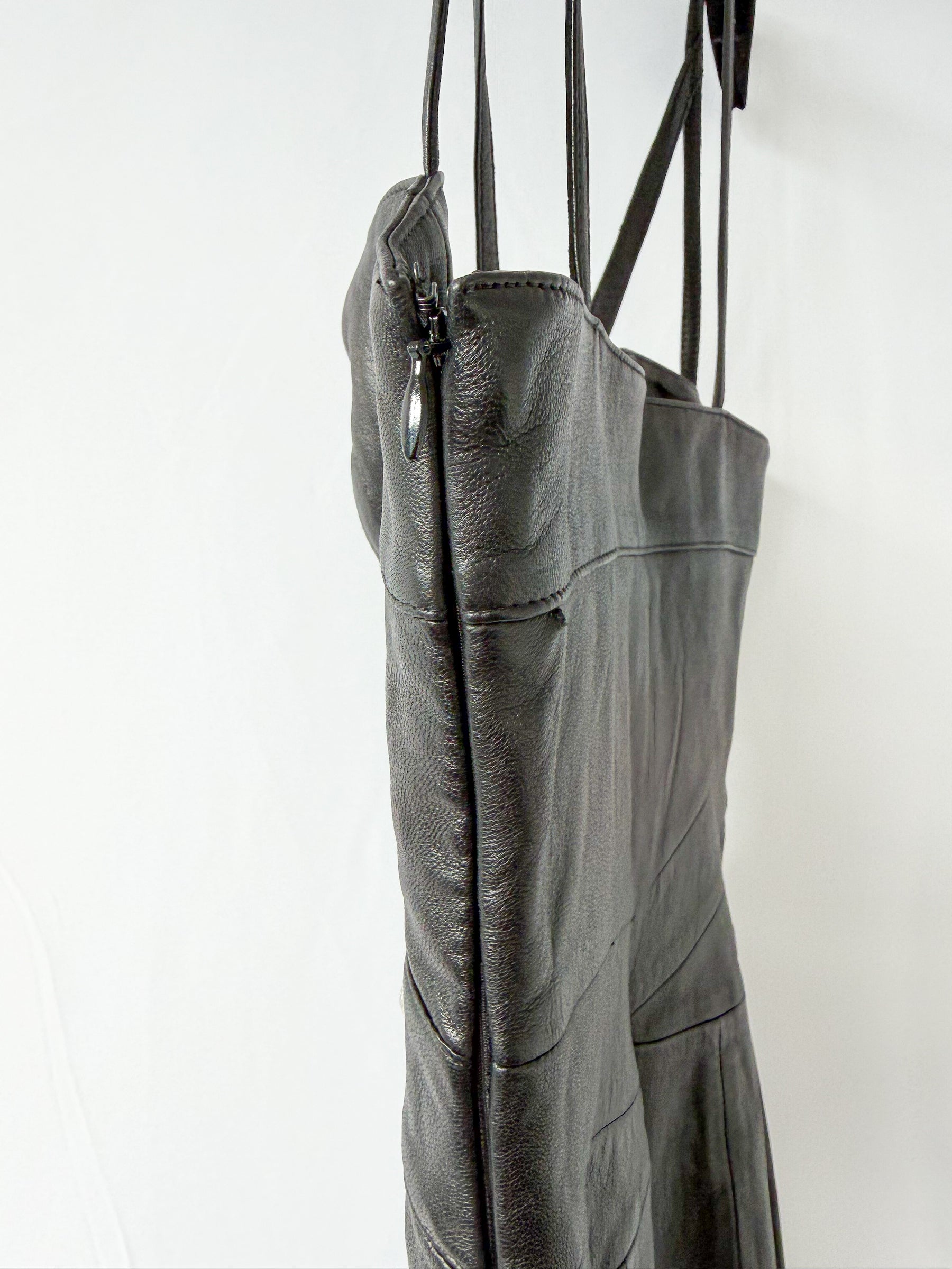 Versus Versace + Anthony Vaccarello Cutout Studded Leather Mini Dress