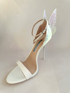 Sophia Webster Butterfly Soft Pastel Gradient Off-White Chiara Heeled Sandals