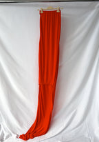 Marni Orange Red High Low Crepe Jersey Maxi Skirt