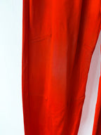 MM6 Maison Margiela Red Elastic Waist Straight Leg Trousers