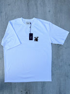 Drake's X Throwing Fits White Print Tee Shirt - House Of Huntington