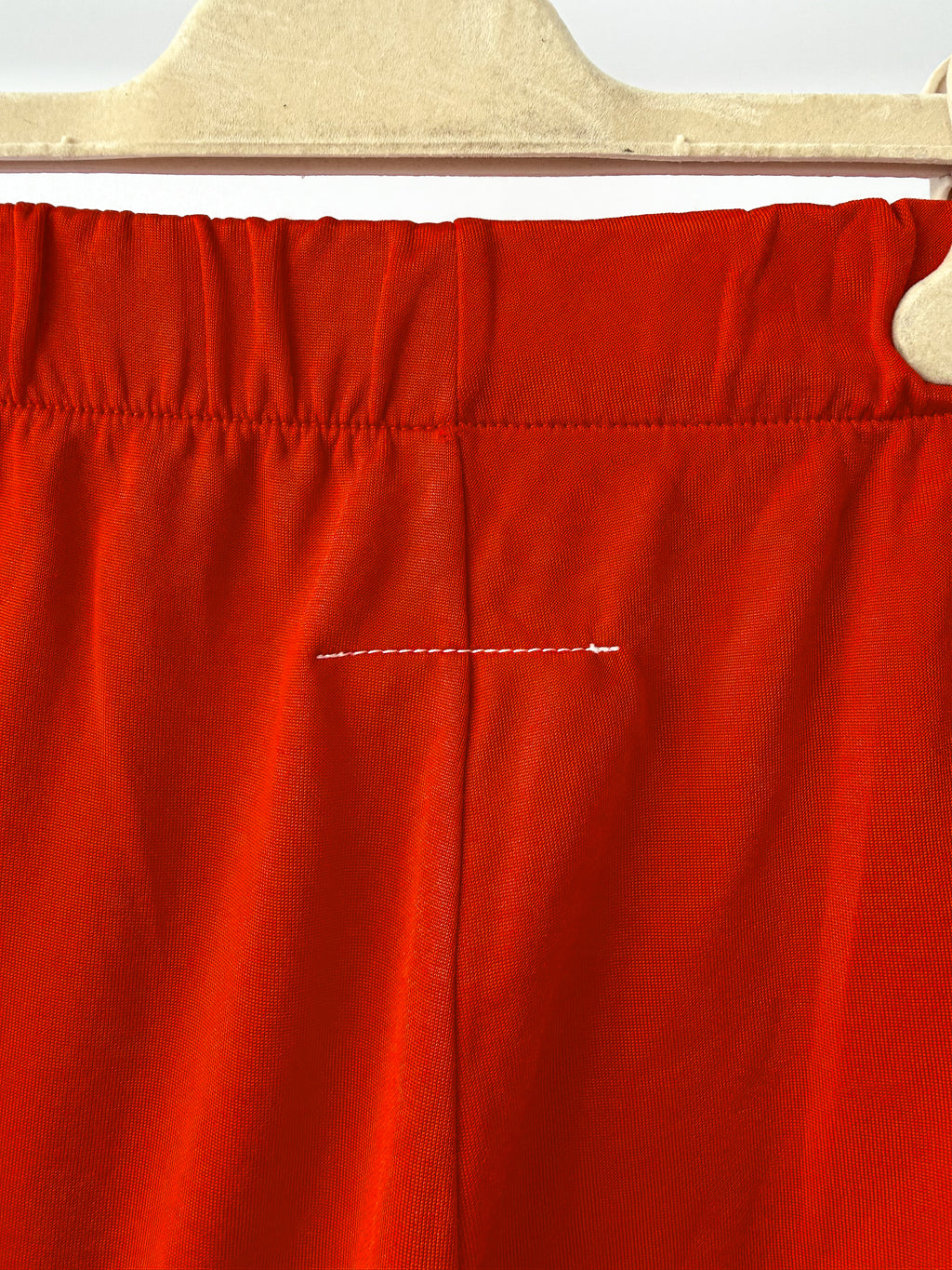 MM6 Maison Margiela Red Elastic Waist Straight Leg Trousers
