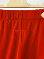 MM6 Maison Margiela Red Elastic Waist Straight Leg Trousers