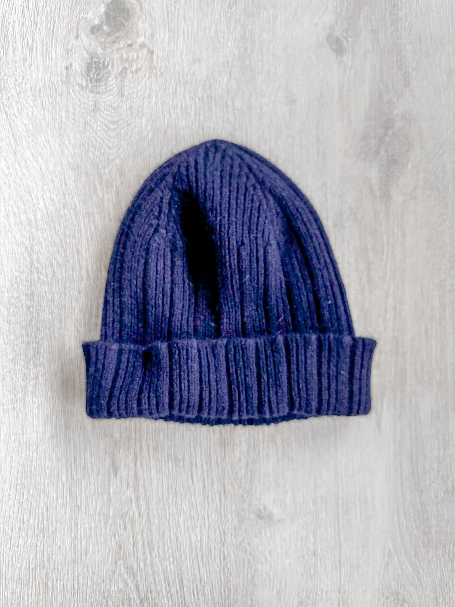 Drake's Navy Lambswool Angora Beanie Hat - House Of Huntington