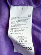 Dsquared2 Purple Ruched Gathered Drawstring Detail Top
