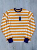 Drake's Mustard Striped Long Sleeve Hiking Tee Shirt - House Of Huntington