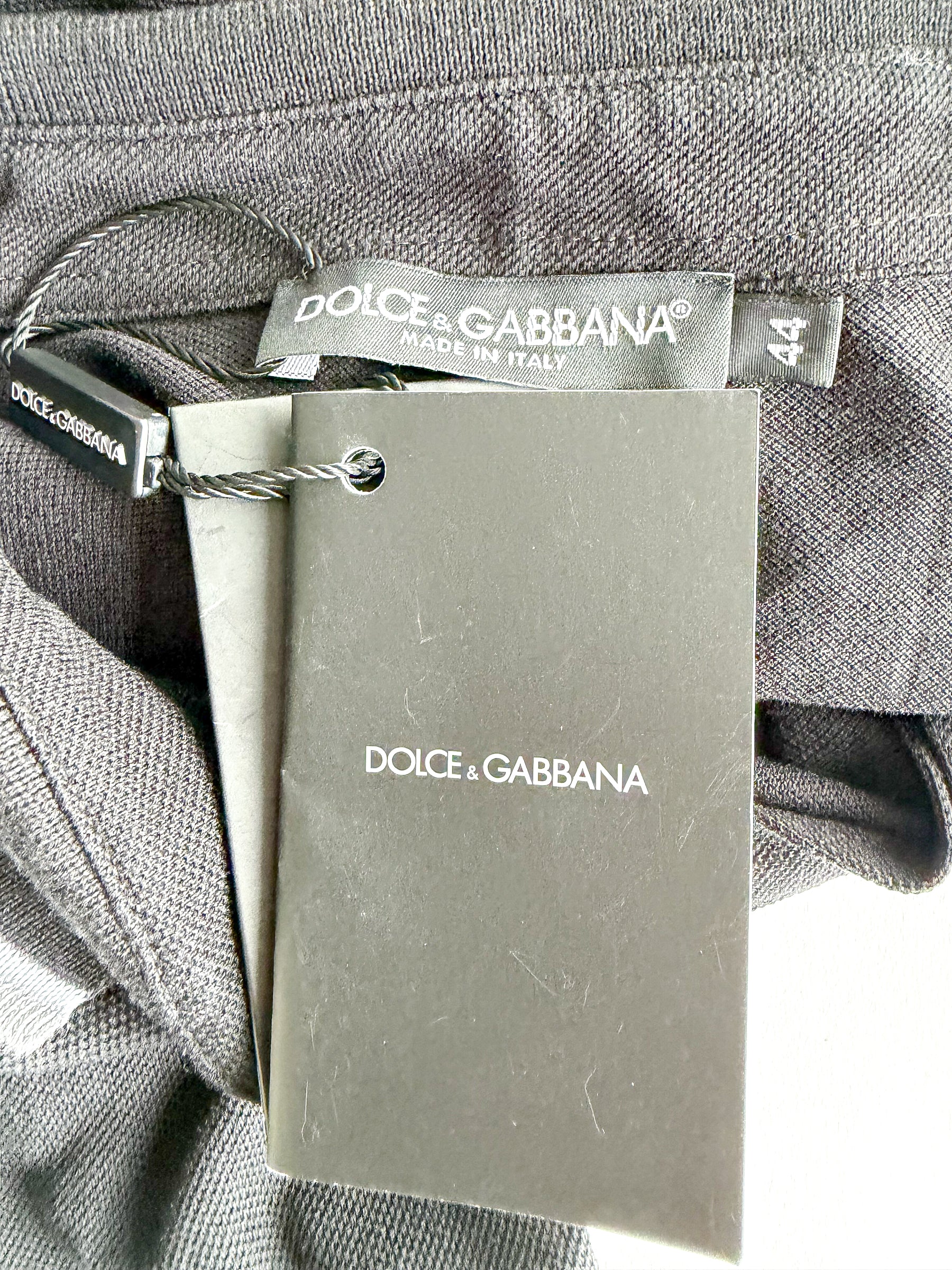 Dolce & Gabbana Black Collared Polo Crop Shirt