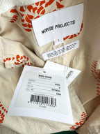 Norse Projects Carsten Print Oatmeal Vintage Inspired Short Sleeved Vacation Shirt - House Of Huntington