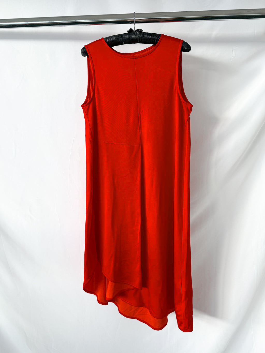MM6 Maison Margiela Red Asymmetric Tank Dress